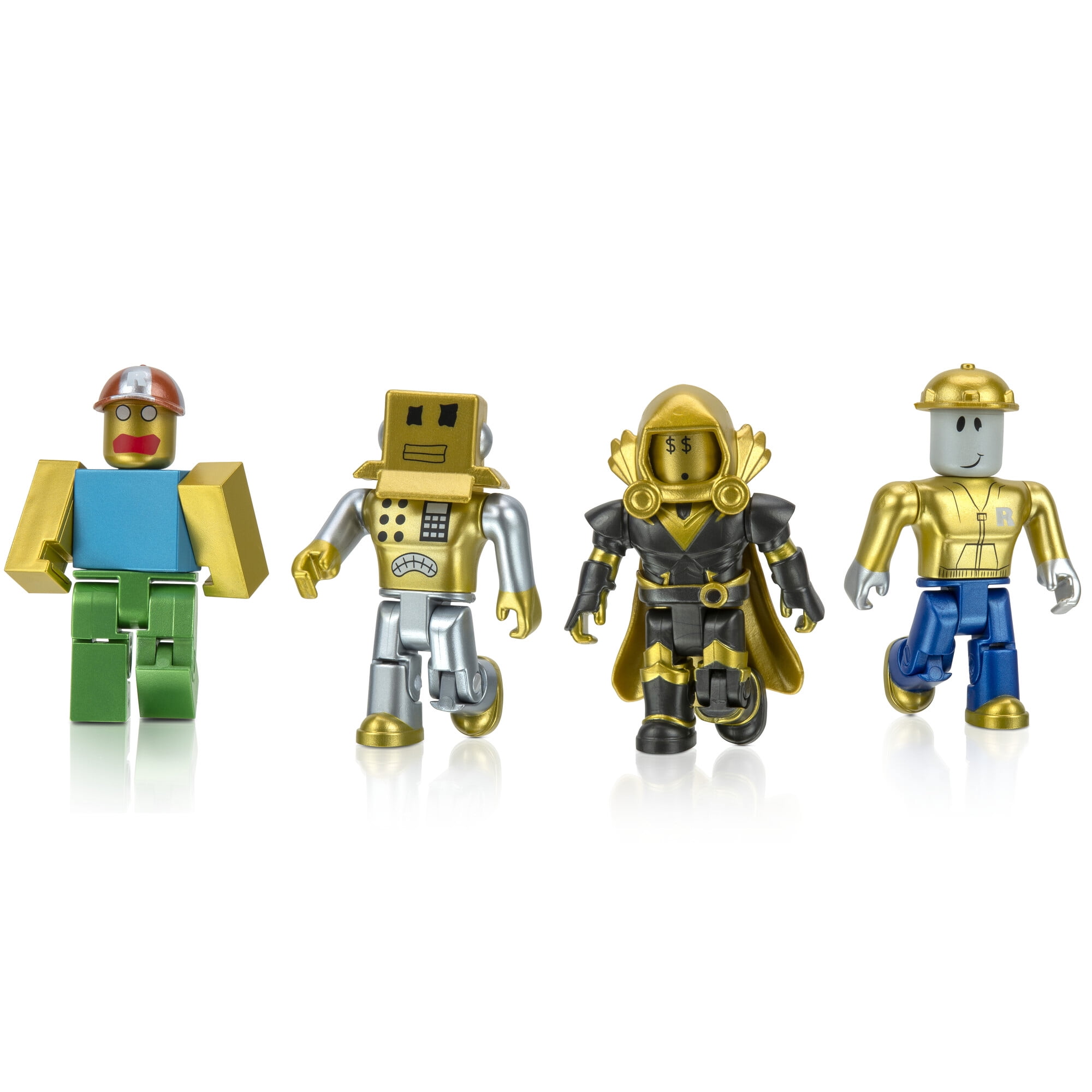 Roblox 15th Anniversary Roblox Icons Gold Collectors Set Exclusive 3 Action  Figure 4-Pack Builderman, Mr. Robot, Classic Noob Dominus Aureus Dude  Jazwares - ToyWiz