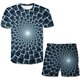 thumbnail image 1 of 2021 3D The Flame Whirlpool, conjuntos de ropa de poliéster para niños, gran oferta de verano, camiseta, conjunto de pantalones cortos, ropa para niños de 4 a 14 años, 7 años Gao Jinjia LED, 1 of 2