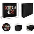 thumbnail image 2 of Zomyto 5"x5" Funny Home Decor Signs Wooden Box Sign,Home Desk Decor Humor Bedroom Wood Sign Stress Relieve Colorful Word Stress Decor, 2 of 6