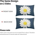 thumbnail image 4 of Daisy Flower Blue Lumbar Pillow Covers 12x20 Inch White Petal Floral Bloom Decorative Pillow Cases Spring Summer Seasonal Cushion Covers Farmhouse Home Decor for Porch Couch Outdoor Set of 2, 4 of 6