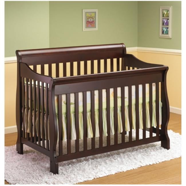 espresso sleigh crib