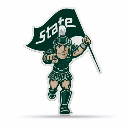 Rico Industries NCAA Michigan State Spartans Mascot Shape Cut Pennant - Home and Living Room DÃ©cor - Soft Felt EZ to Hang