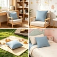 thumbnail image 3 of Dvumao Solid Color Velvet Pillow Cover, Sofa Cushion Cover for Living Room and Bedroom, Hidden Zipper, Machine Washable, 3 of 6