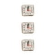 thumbnail image 5 of Reloj despertador cuadrado Matsuzay blanco 3Conjunto, 5 of 6
