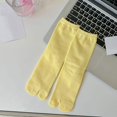 thumbnail image 2 of Calcetines con puntera dividida para mujer, elegantes calcetines de tubo medio, calcetines Tabi para acampar Amarillo brillante, 2 of 8