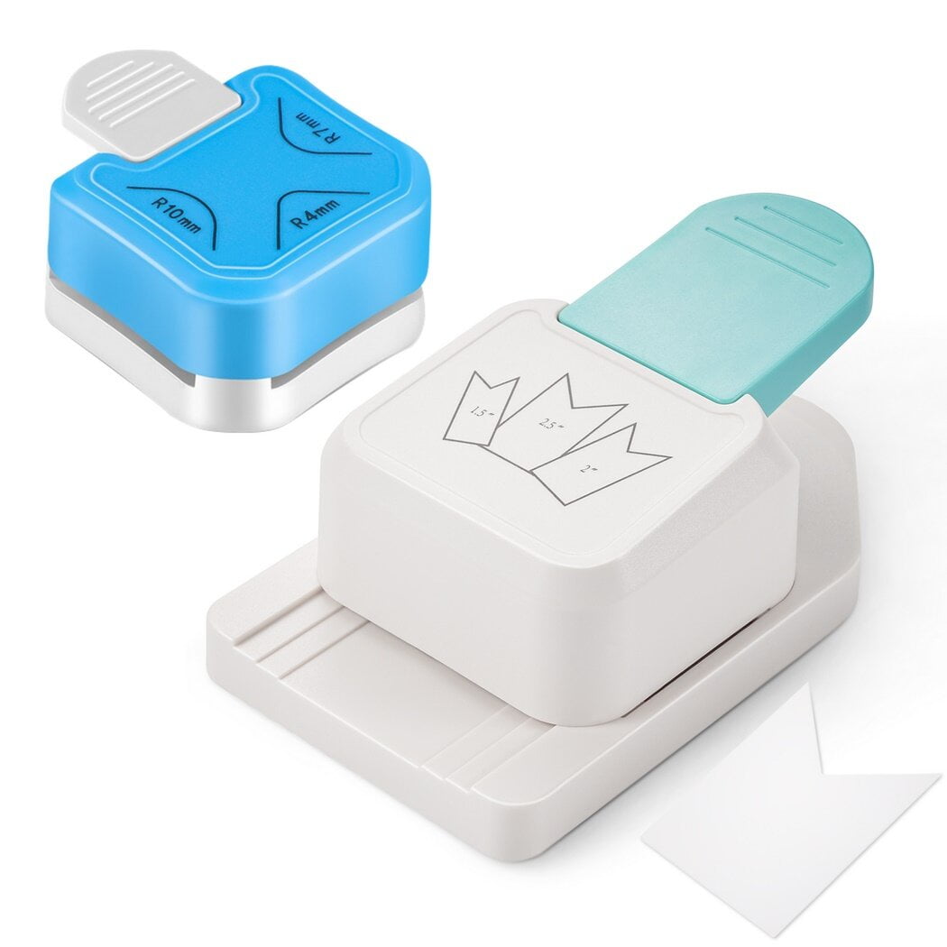 3 in 1 Corner Paper Punch Rounder, Tag Punch Corner Cutter, 4mm 7mm