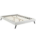 thumbnail image 2 of Modway Loryn Queen Vinyl Bed Frame with Round Splayed Legs in White, 2 of 3