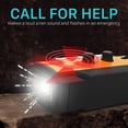 thumbnail image 4 of FosPower Solar Crank [IPX3 Water Resistant Rated] Radio for Emergency with AM/FM/WB Flashlight, Reading Lamp, SOS Alarm, Motion Sensor setting, & 4000mAh Power Bank - Orange, 4 of 8