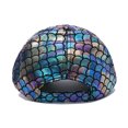 thumbnail image 2 of Gorra de béisbol de poliéster con estampado de escala de sirena para adultos, 2 of 3
