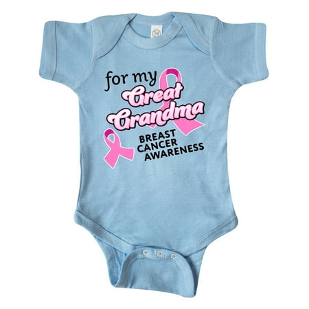 

Inktastic For My Great Grandma-Breast Cancer Awareness Gift Baby Boy or Baby Girl Bodysuit