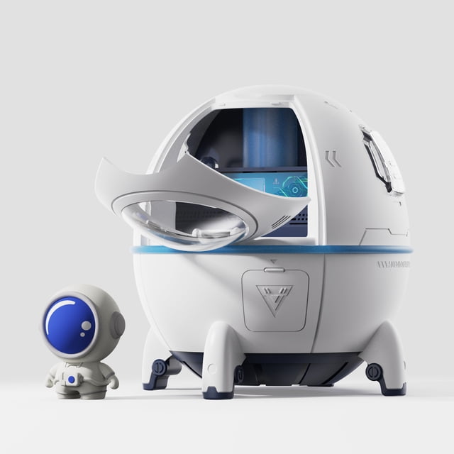 Mini humidificador de aire para dormitorio, oficina, escritorio, coche pequeño, cápsula espacial