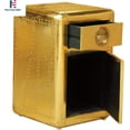 thumbnail image 2 of Nauticalmart Aviator Side Table with Door and Drawer Handmade Aviation Accent Chest Gold, 2 of 3