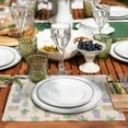 thumbnail image 6 of Summer Green Plants Succulent Cactus Vase Placemats Set of 4,Wipeable Washable Table Mats for Dining Tables,Vintage Cotton Linen Back Place Mats for Kitchen Event Party Tabletop Decor, 6 of 7