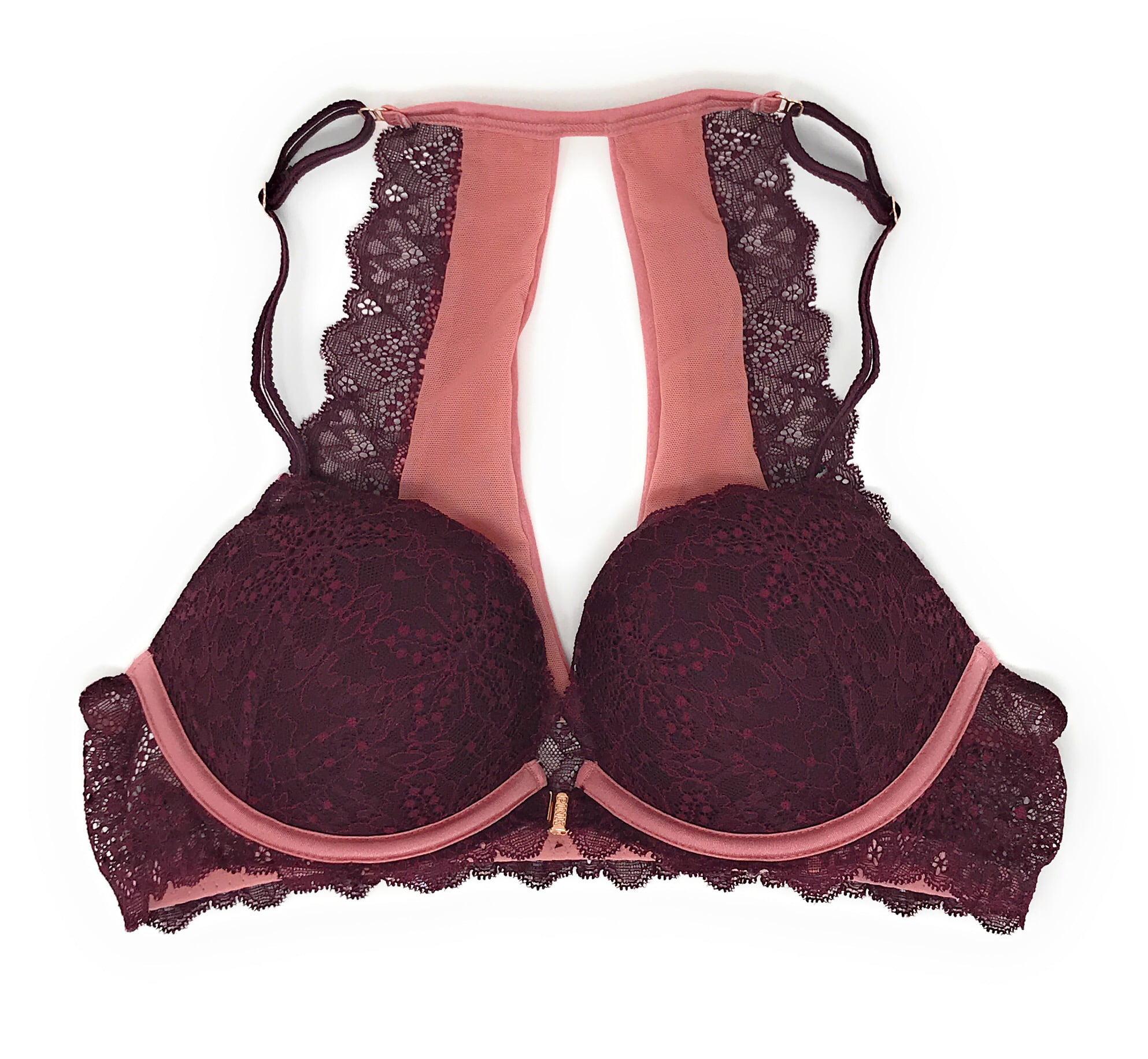 PINK Victoria's Secret, Intimates & Sleepwear, Victorias Secret 32c Cup  Bra With Adjustable Closure And Lace Overlayscalloped