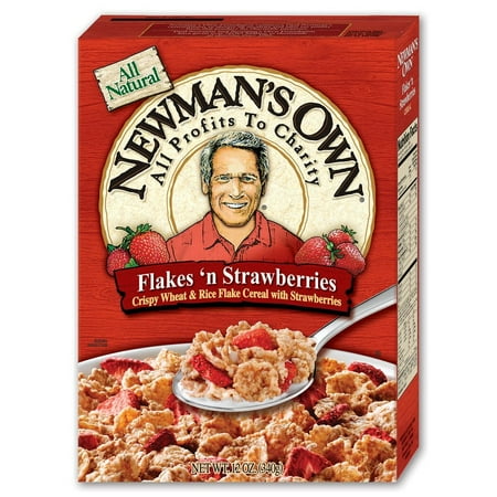 NEWMANS OWN CEREAL RICE & WHEAT WITH STRAWBERRIES, 12 OZ (Pack of 10)