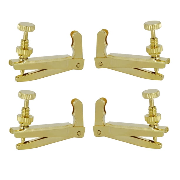 Toystoory Ajustador de afinación fina de 4 Uds., profesional de Metal, ganchos de cuerdas portátiles, accesorios para instrumentos Accesorios para instrumentos musicales