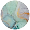 thumbnail image 2 of Addison Rugs Chantille Indoor/Outdoor Transitional Watercolors Teal Washable Round Rug, 8' x 8', 2 of 6