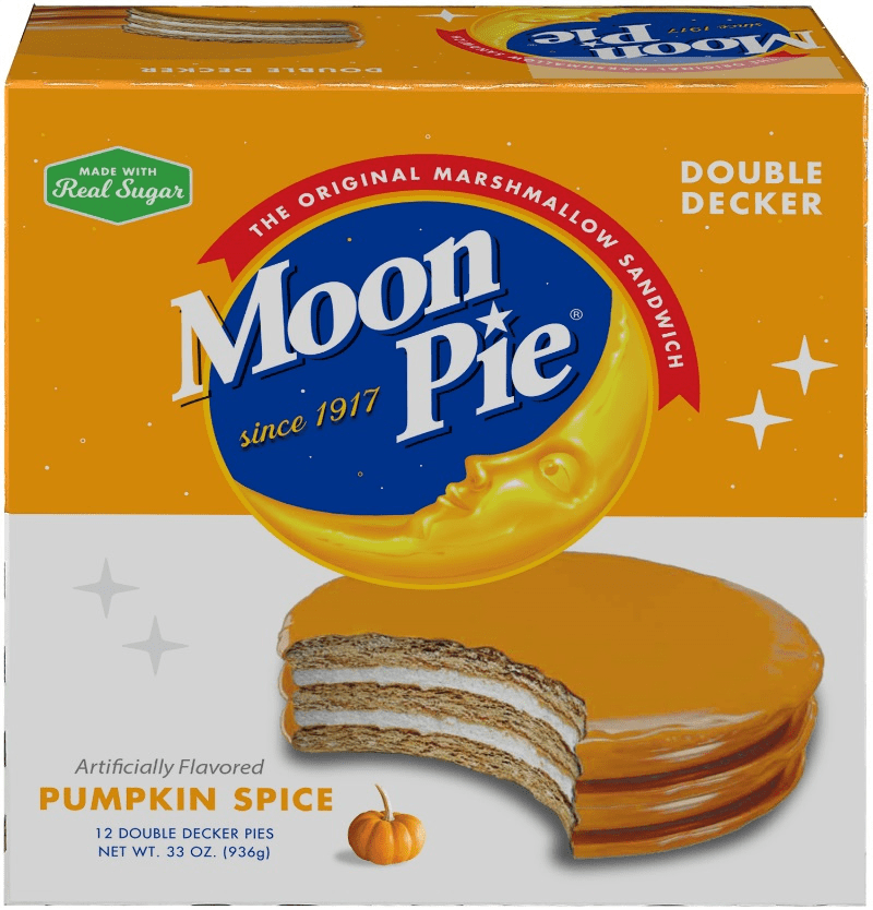 Moon Pie Dbl Decker Pumpkin Spice Marshmallow Sandwich, 2.75 oz, 12