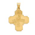 thumbnail image 4 of Real 14kt Yellow Gold Four-Way Medal Hollow Pendant; for Adults and Teens; for Women and Men, 4 of 4
