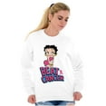 thumbnail image 3 of Betty Boop Beat Breast Cancer Ribbon Women Plus Size Sweatshirt Brisco Brands 2X, 3 of 5