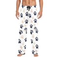 thumbnail image 7 of FORMRS Mens Pajama Pants with Pockets Sleepwear Lounge Bottoms Sizes S-2XL, Black Cat Paw, 7 of 7