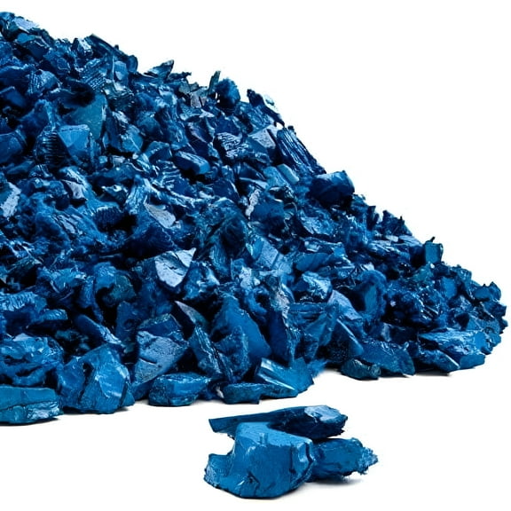 Rubber Mulch Nuggets Protective Flooring for Playgrounds, Swing-Sets, Play Areas, and Landscaping (40 LBS - 1.55 CU. FT, Blue)