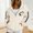 Beige, variant on Women’s Quarter Zip Hoodie, Oversized Gameday Football Graphic Sweatshirt with Kangaroo Pocket, Drop Shoulder Athletic Pullover Top Beige L