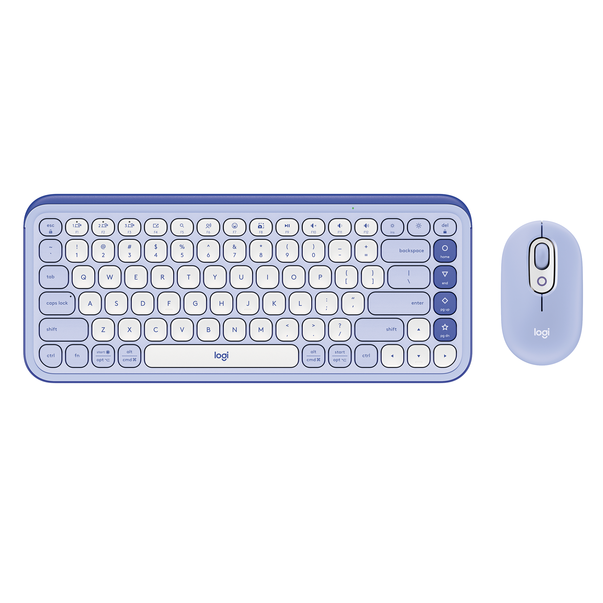 Logitech POP Icon Bluetooth Keyboard & Mouse Combo, Lilac photo 4