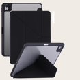 thumbnail image 3 of Case for iPad Air 4th/5th Generation 10.9-Inch Case Stand Case Translucent Frosted Back Smart Clear Cover Auto Sleep/Wake with Pencil Holder for iPad Air 4/5 (Dark Green), 3 of 3