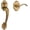 Brown, variant on Baldwin 85353190ACLH Boulder Lower Half Handleset - Black