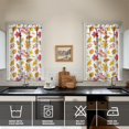 thumbnail image 2 of Fall Kitchen Curtains 39 Inch Short - 32Panel Set, Autumn Harvest Print, Rod Pocket Window Treatment for Thanksgiving, Farmhouse, Cafe, Living Room - Machine Washable, 2 of 4