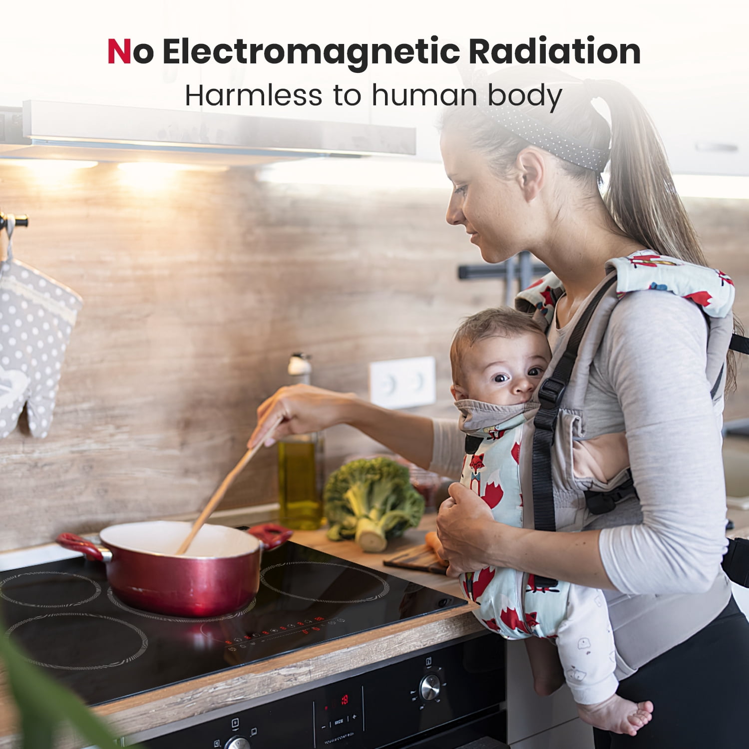 GASKAND 30-inch 5 Burners Smooth Sensor Touch Radiant Electric Cooktop, 5 Elements