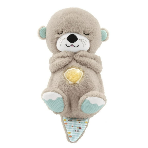 Fisher-Price Soothe 'n Snuggle Otter Plush Baby Toy, Sound Machine with Breathing Motion