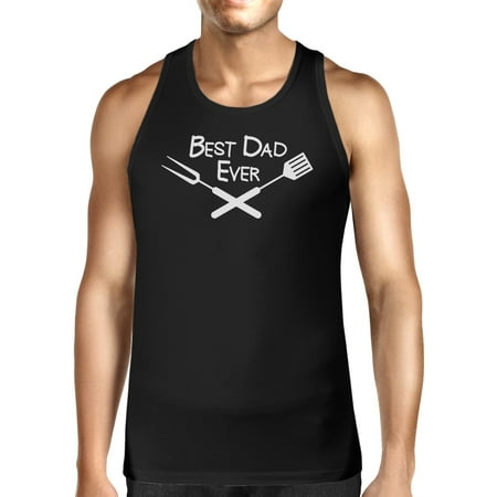 Best Bbq Dad Mens Black Sleeveless Tee Fathers Day Gift For