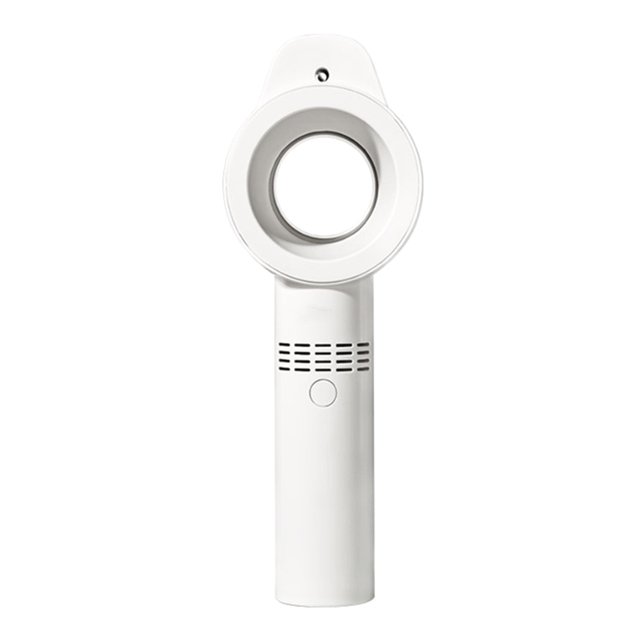 Ventilateur Portatif Design S-pray Humidificateur Diffuseur Port de Charge USB 3 Niveaux Ventilateur Réglable Intégré 1800mAh Haute Capacité Rechargeable Mini Portable pour Cadeau Ventilateur Portatif