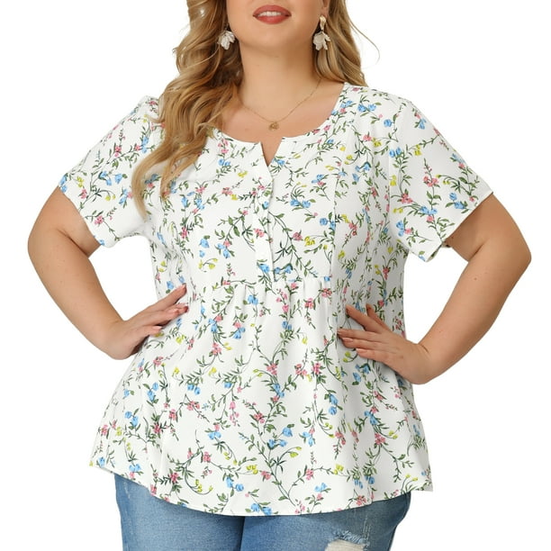 Plus size casual tops sales