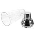 ITSELFER Glass Cocktail Shaker Glass Shaker with Lid Cocktails Drink