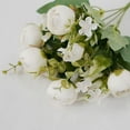 thumbnail image 4 of BalsaCircle 4 Ivory Bouquets 12 in Artificial Flowers Silk Mini Ranunculus Wedding Party Events Decorations Supplies, 4 of 8