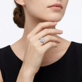 thumbnail image 4 of Apaison Sparkling D Color VVS1 Moissanites Women Personalized Ring - Wedding Engagement Anniversary 925 Sterling Silver Jewelry Gift, 4 of 5