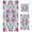Elegant Shapes with Flowers, variant on 3 Piece Bath Towels Set Bath Towel, Hand Towel and Face Towel for Bathroom, Gym, Hotel Abstract Shapes Pattern