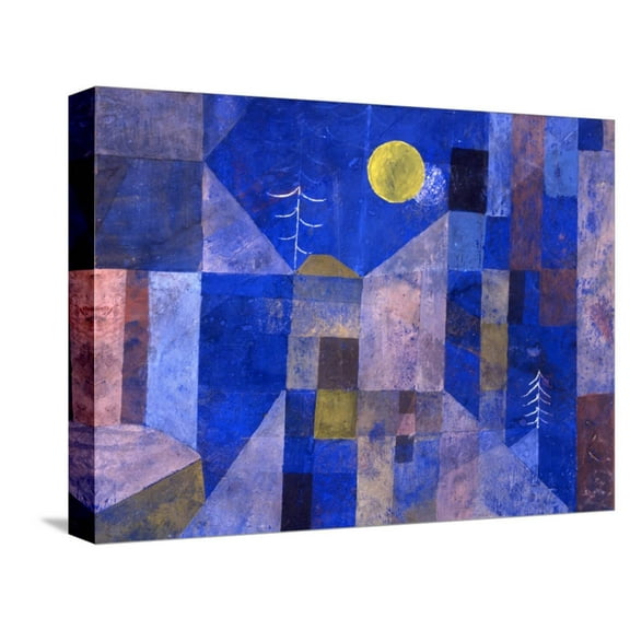 Art.com Moonshine, 1919 Stretched Canvas Print Wall Art by Paul Klee, 16" x 12"