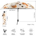 thumbnail image 3 of FORMRS Travel Umbrella Folding Auto Open Close Windproof Rain UV Protection, Orange Fall Pumpkin, 3 of 8