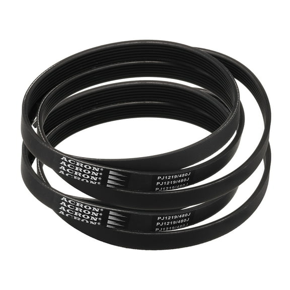 2 Pack 480J6 PJ V-Ribbed Belt 6 Ribs 48" Length x 0.55" Width x 0.14" Height, EPDM Rubber Micro V Belt