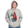 thumbnail image 4 of Go Local Sport Team Number 1 Fan Sign Zip Up Hoodie Men's Women's Brisco Brands X, 4 of 6