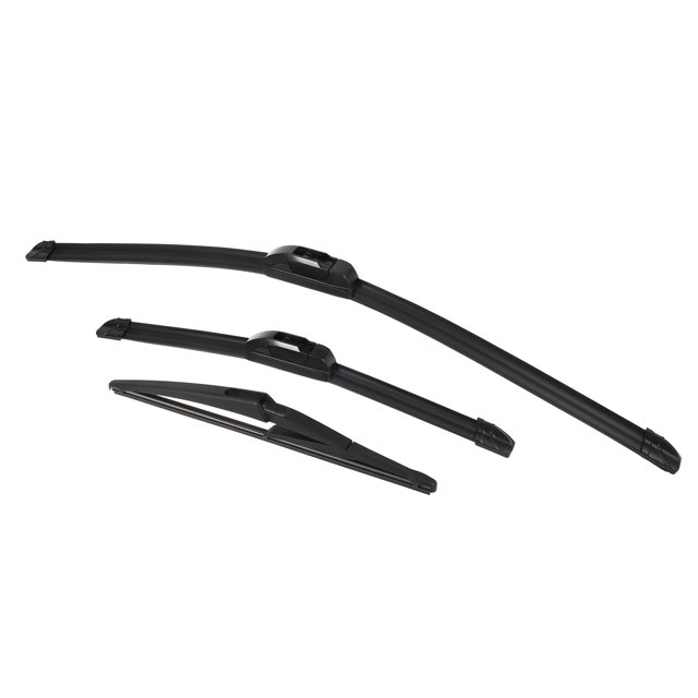 Unique Bargains 1 Set Front Rear Windshield Wiper Blade Fit for Nissan Pathfinder 2013-2020 Black