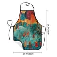 thumbnail image 2 of Uemuo Whimsical Forest Scene Printed Bib Apron, Adjustable , Water and Oil Resistant, Cooking Kitchen Chef Apron for Women Men, 2 of 5