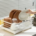 thumbnail image 3 of AMERTEER Dish Drainer Rack Dish Drainer Rack With Drain Tray For Kitchen Countertop, 3 of 16