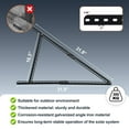 thumbnail image 4 of AEASKIEY Solar Panel Mount, 32" Adjustable Stand with Foldable Tilt Legs Solar Ground Mount for 2-4pcs 180 200 300 400 Watt Portable Solar Panel for RV, Roof, Boat, and Off-Grid, Black, 4 of 7
