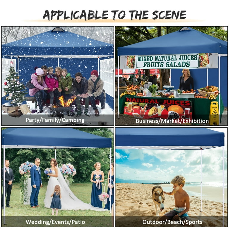 SANOPY 10' x 10' Straight Leg Pop-up Canopy Tent Easy One Person