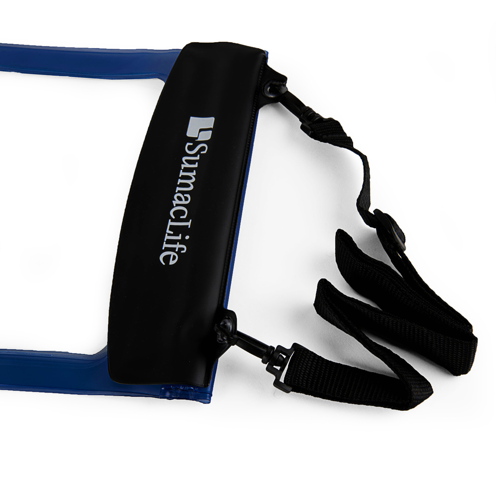 Waterproof Case Tablet Dry Pouch (Blue) w/ Neck Lanyard - Compatible w/ iPad Pro 12.9/11/9.7 Samsung Galaxy Tab S4/Book Microsoft Surface Go, Tablets up to 12.9” Great for Swim Pool Beach Bath Travel